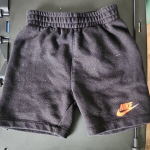 Nike Charcoal Athletic Shorts with Coral Logo